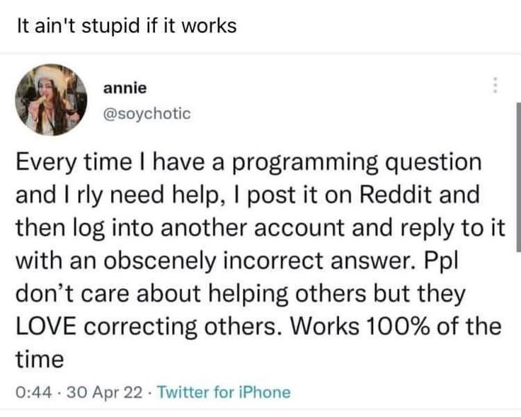 It's Not About The Help, It's About The Correction