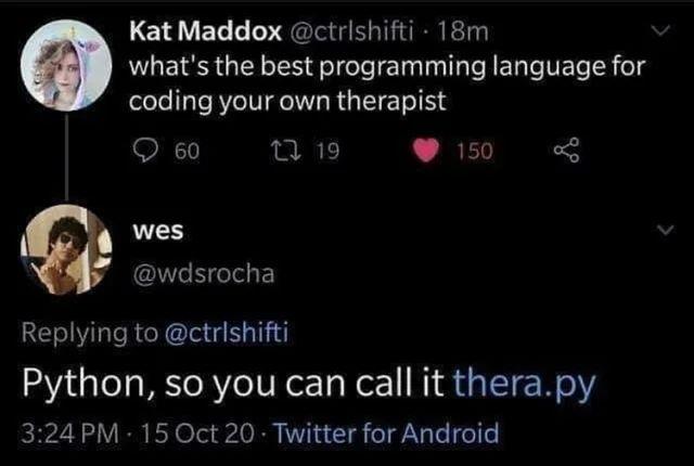 Therapy But Make It Python