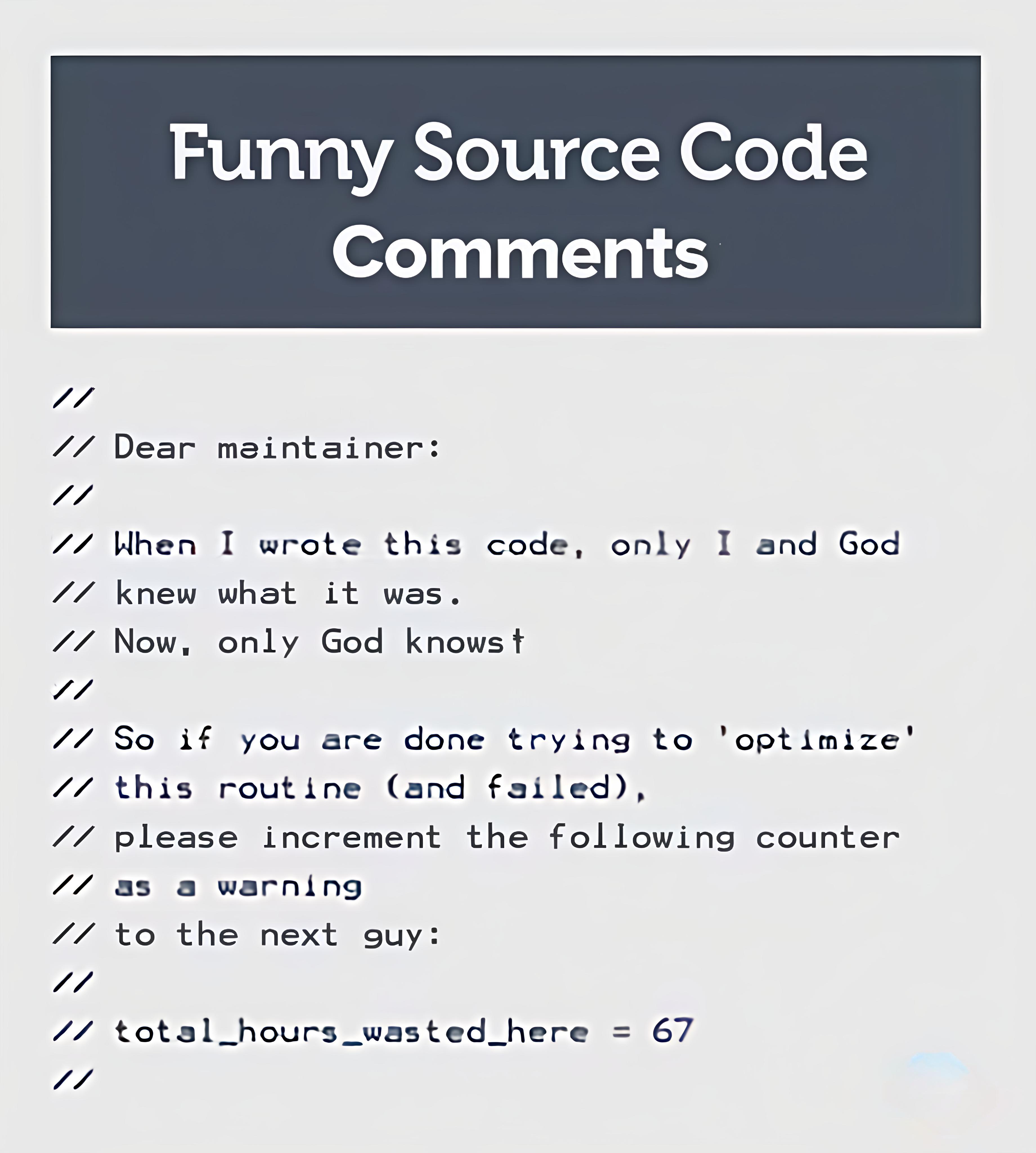 Code So Weird, It Deserves Its Own Warning Label