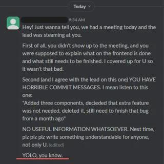 Commit Messages From Hell