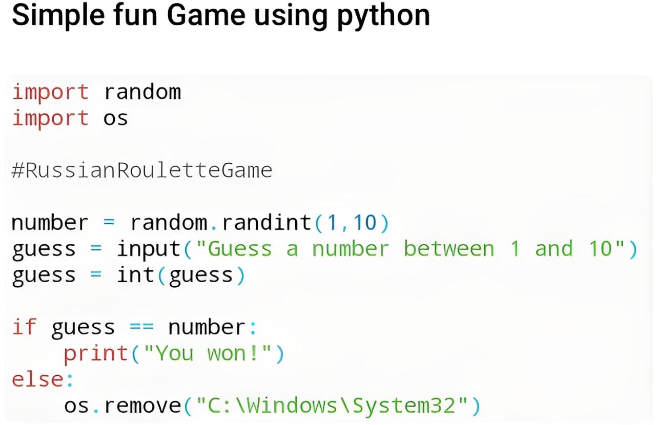 Russian Roulette But Make It Python