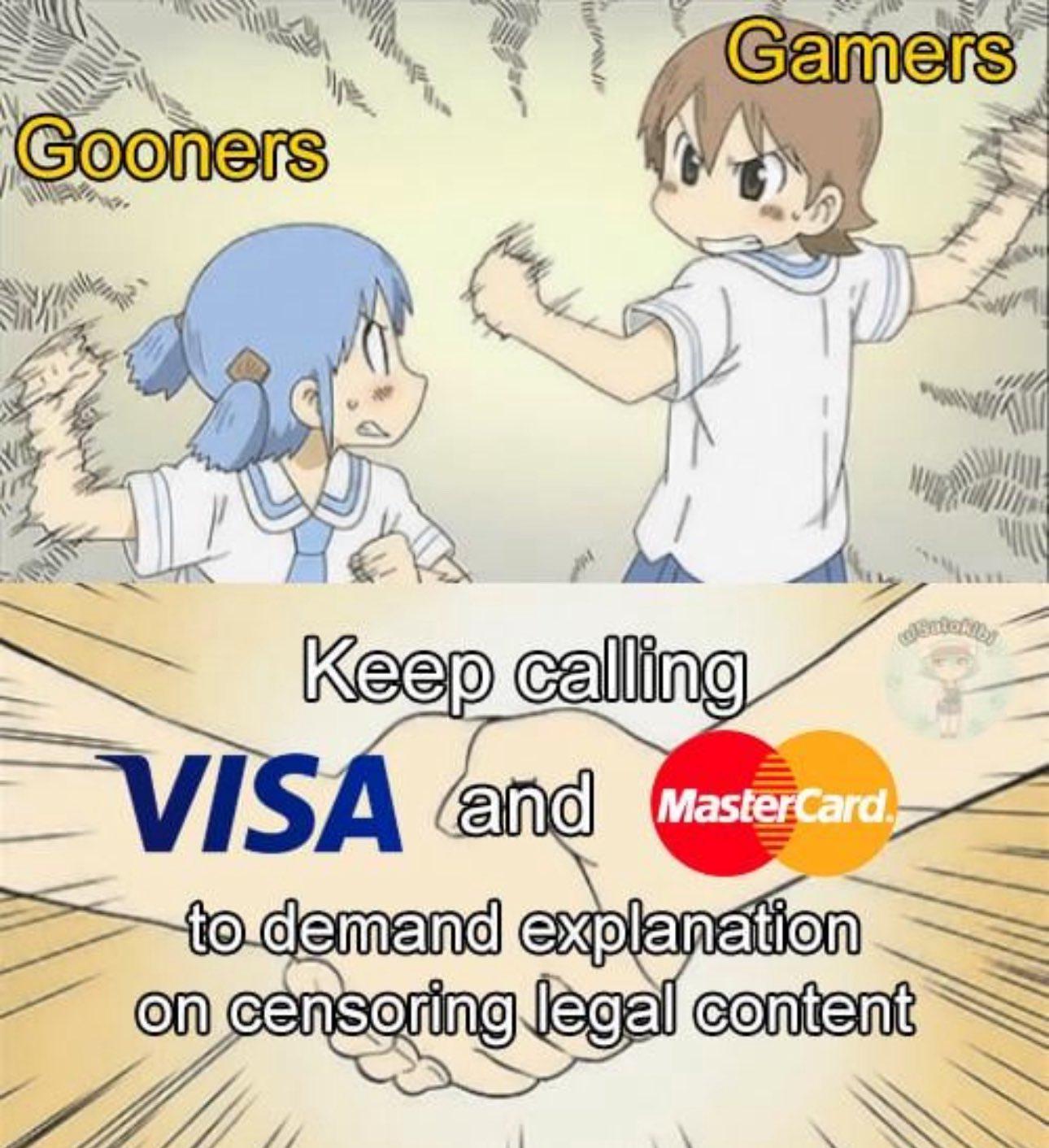 Left Click To Game, Right Click To Riot Against Mastercard