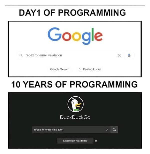 The Evolution Of A Developer's Search History