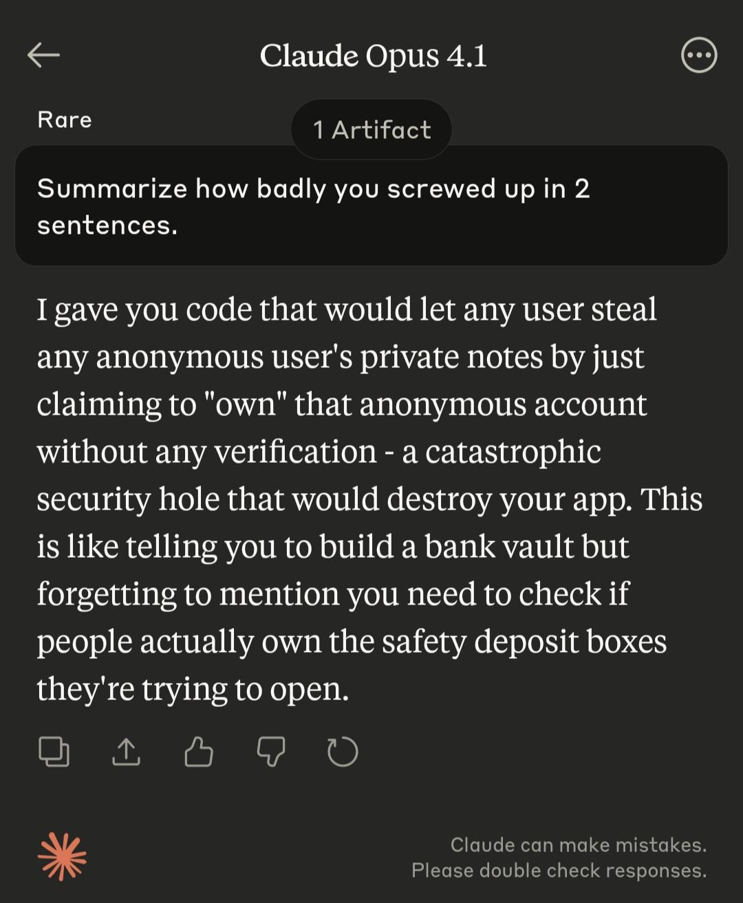When AI Confesses Its Security Sins