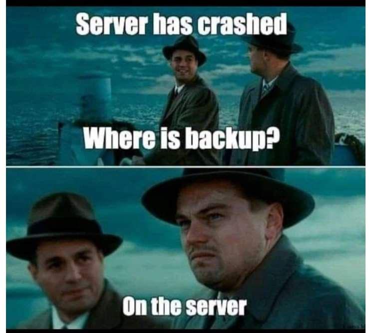 The Backup Paradox