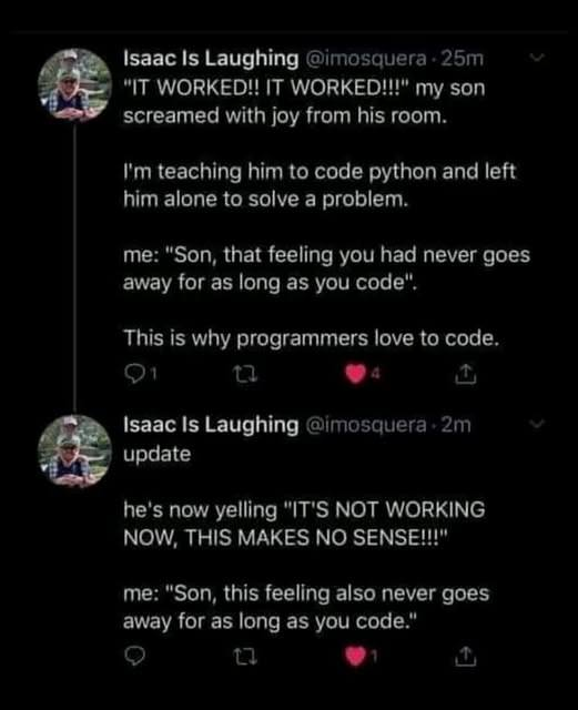 The Two Emotional States Of Programming