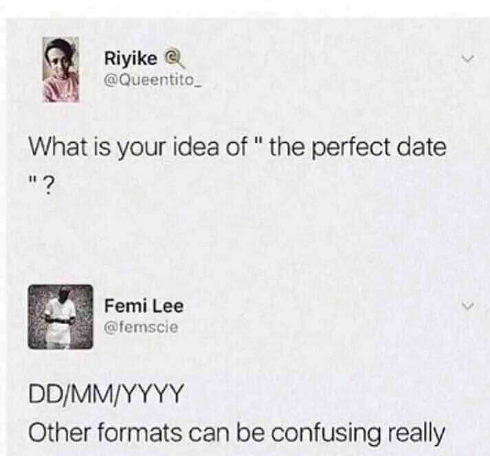 The Perfect Date Format Romance
