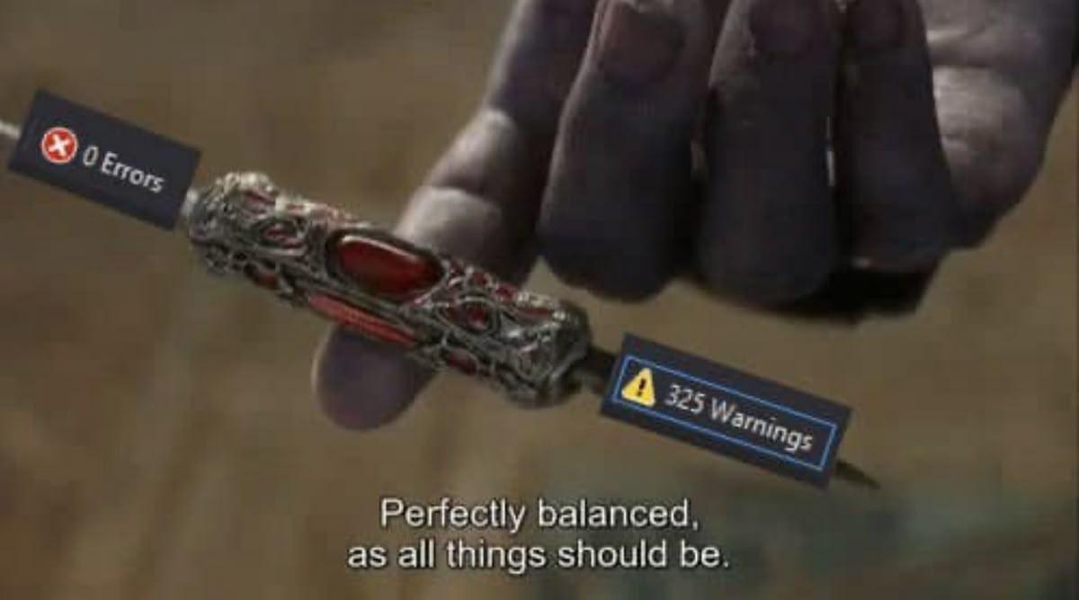 Perfectly Balanced Delusion