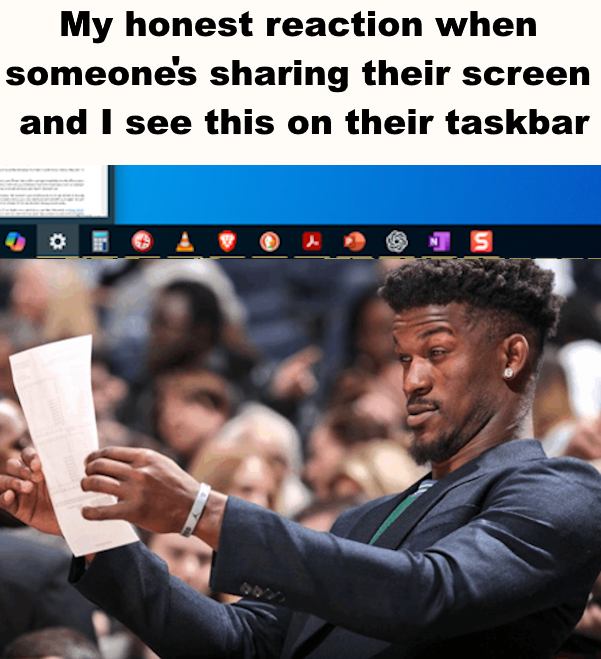 The Taskbar Of Imminent System Failure