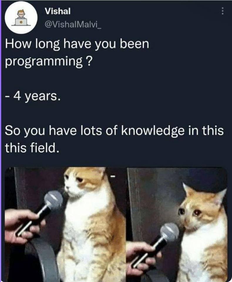 Four Years Of Experience, Zero Years Of Confidence