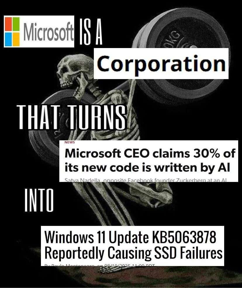 Microsoft Is A Corporation That Turns Into Windows 11 Update KB5063878