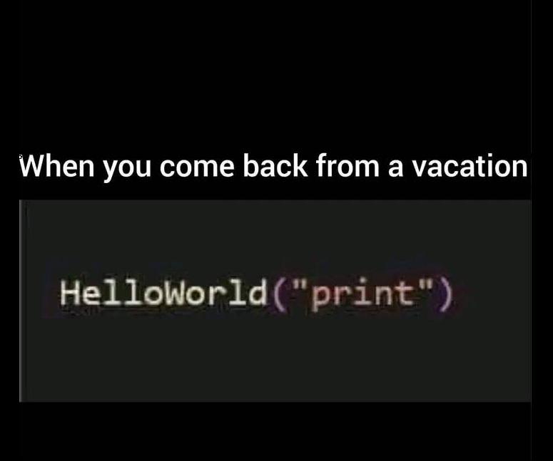 Come Back From Vacation