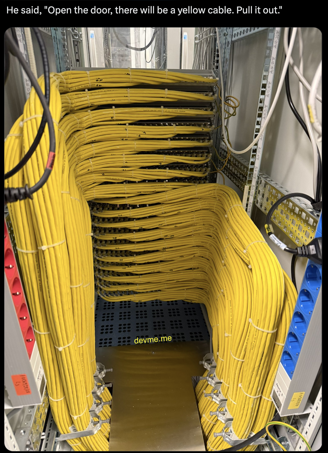 Just Pull The Yellow Cable, They Said