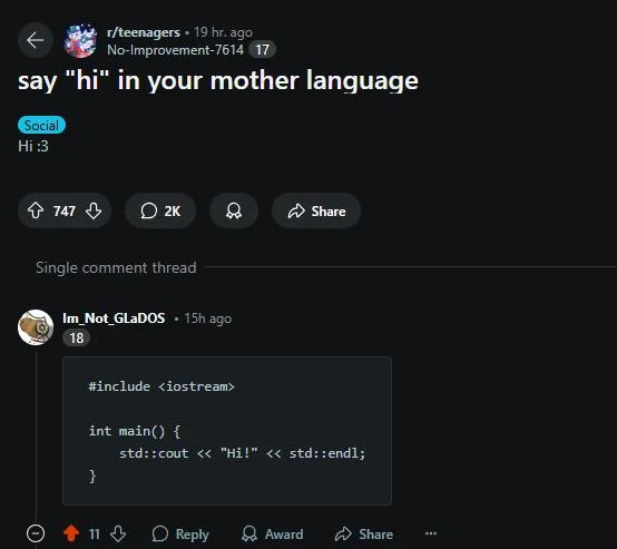 Say Hi In Your Mother Language