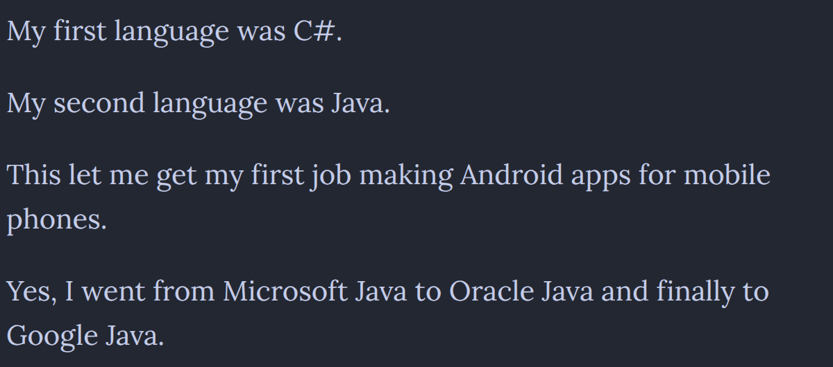 Flavors Of Java