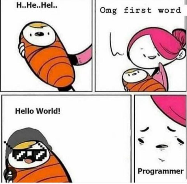 Baby's First Line Of Code