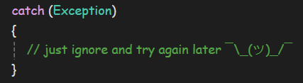 Just Ignore And Try Again Later ¯\_(ツ)_/¯