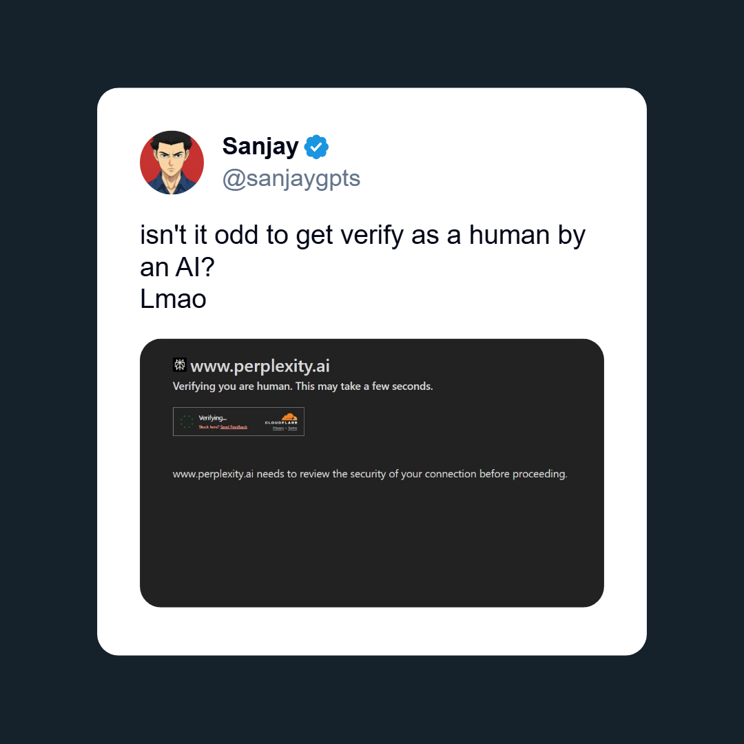 Getting Verified As A Human By AI