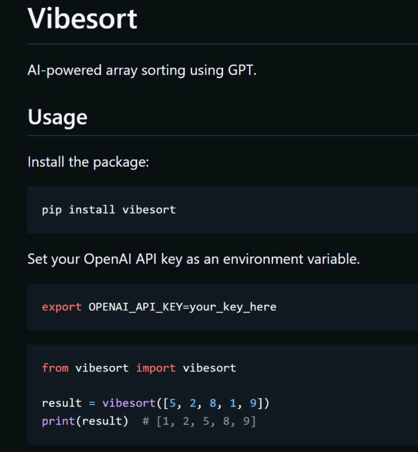 Vibe Sort: When Algorithms Meet AI Laziness