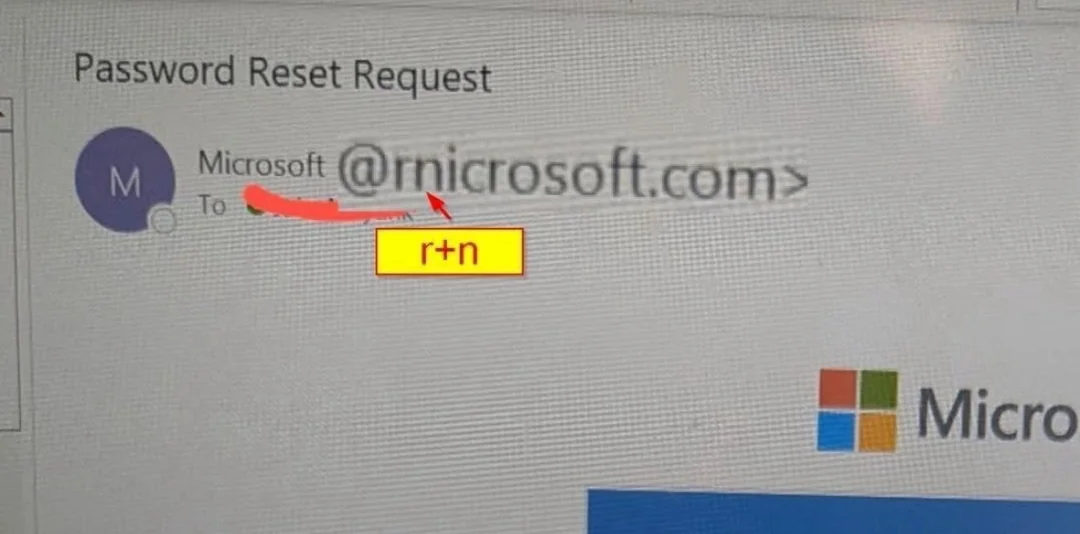 When Phishers Can't Spell Microsoft