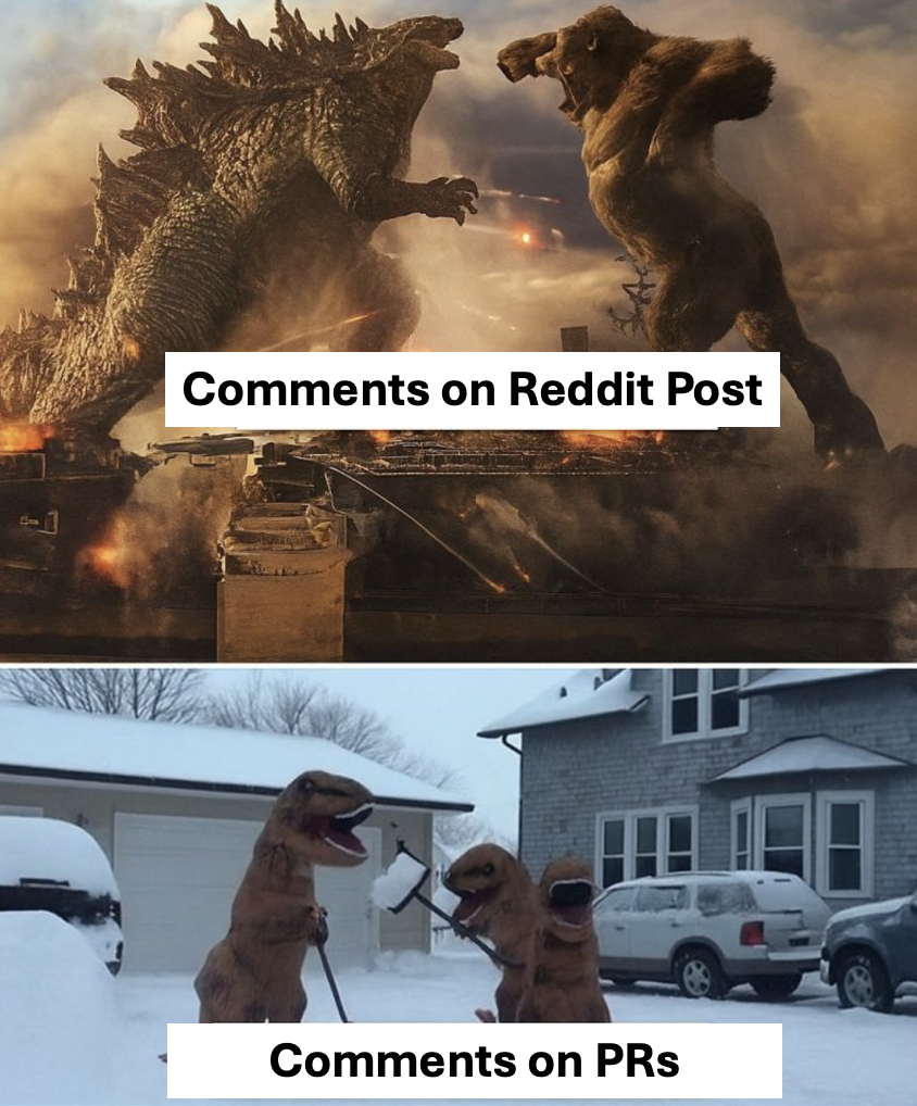 Comments On Reddit Vs PR