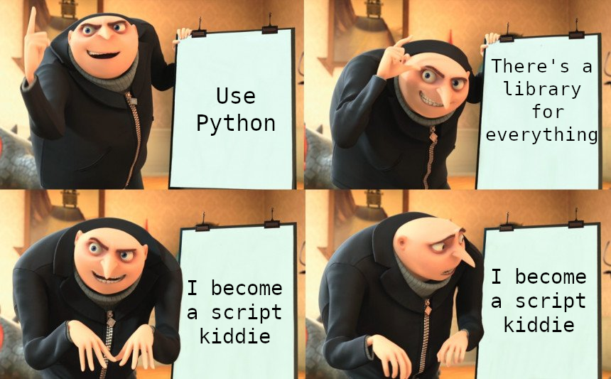 Python Is Too Convenient Send Help