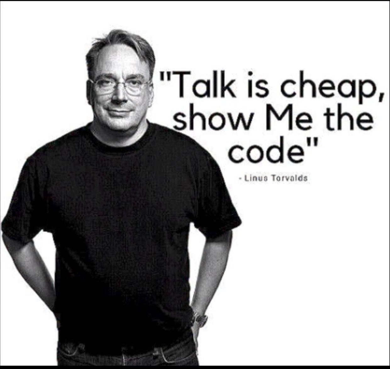 Talk Is Cheap, Show Me The Code