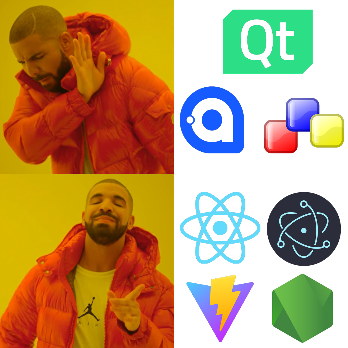Every New Desktop App Dev Be Like