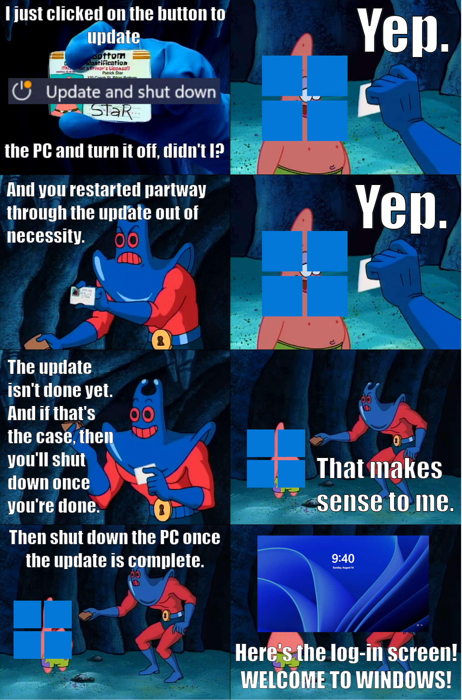 The Eternal Windows Update Paradox
