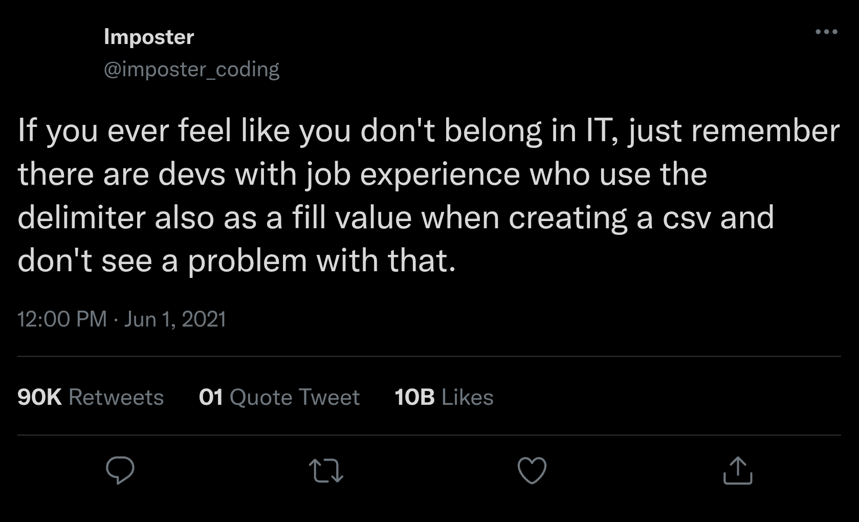 The CSV Delimiter Paradox