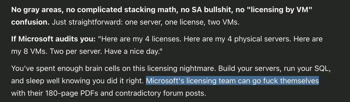 Microsoft Licensing: Where Logic Goes To Die