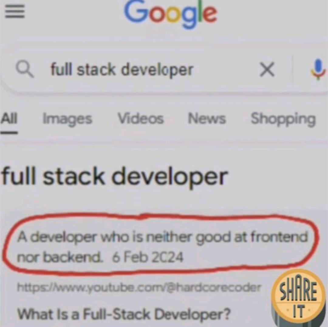 The Brutal Truth About Full Stack Developers