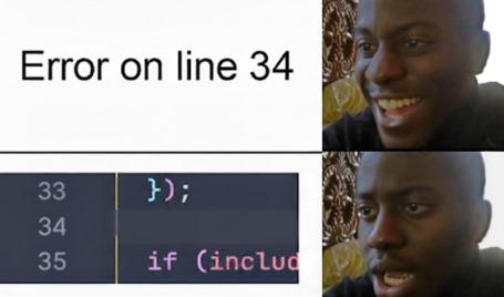 Error On Line What Now?