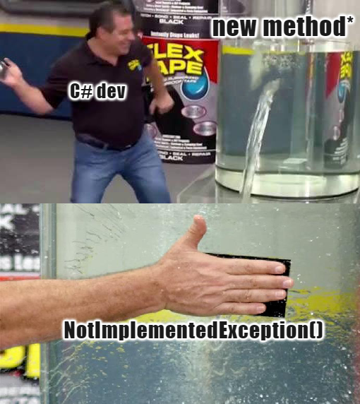 Flex Tape Programming: The C# Way