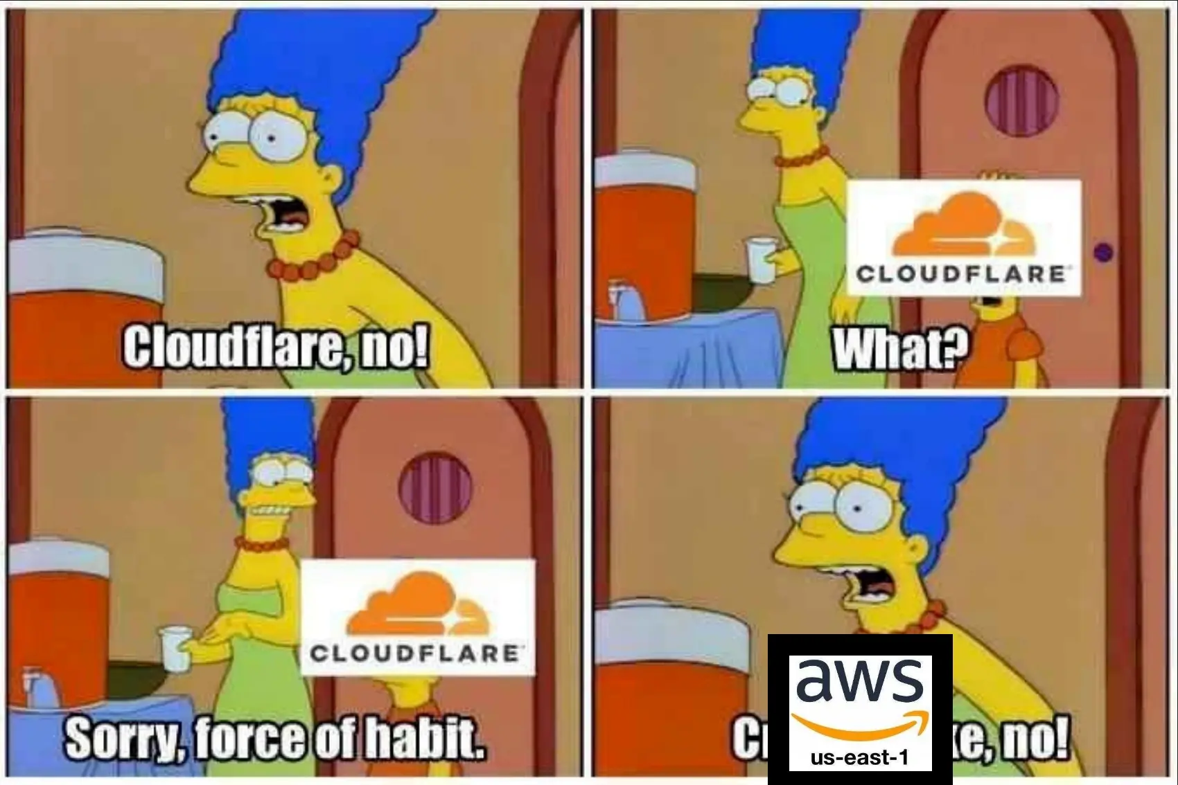 Cloudflare, No! AWS, Also No!