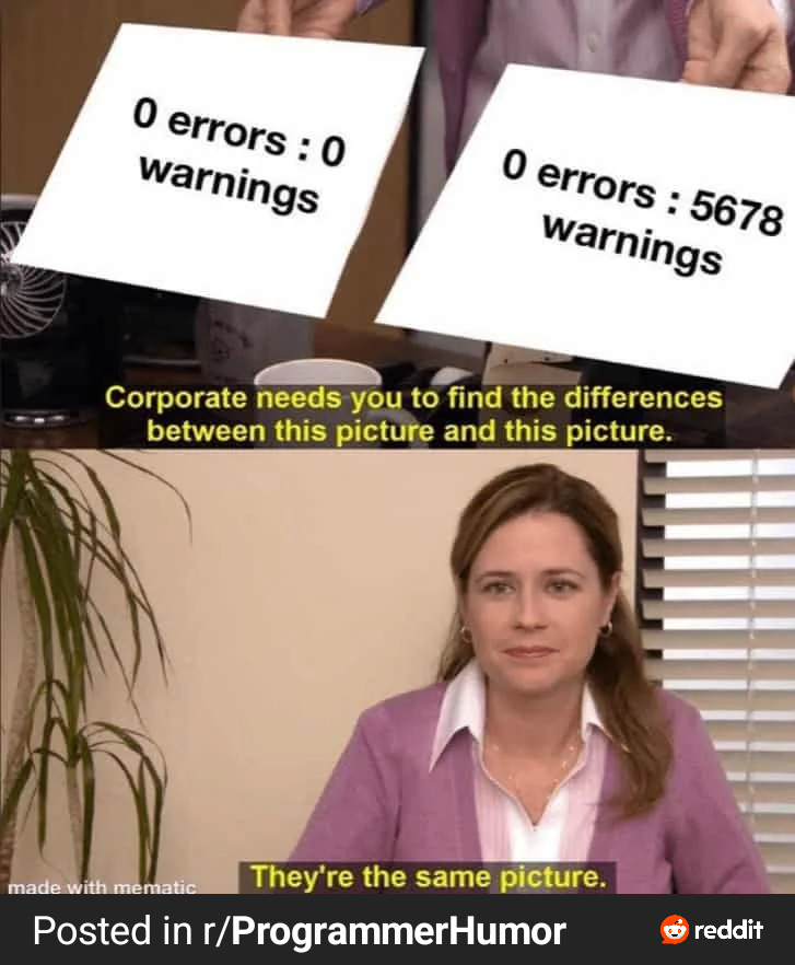 Zero Warnings: Corporate Edition