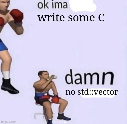 Guess I'll Write My Own Vector Then