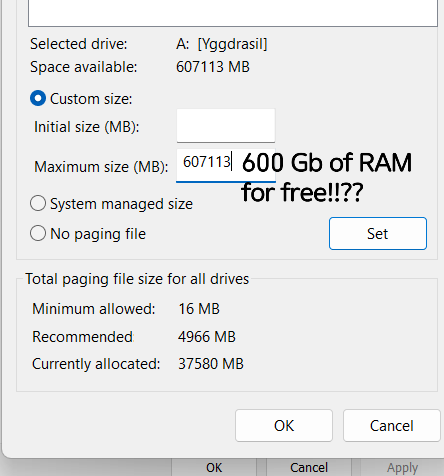 Download 600GB Of RAM With This One Weird Trick