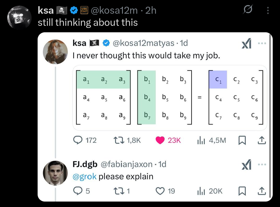 When Matrix Multiplication Becomes Your Job Replacement
