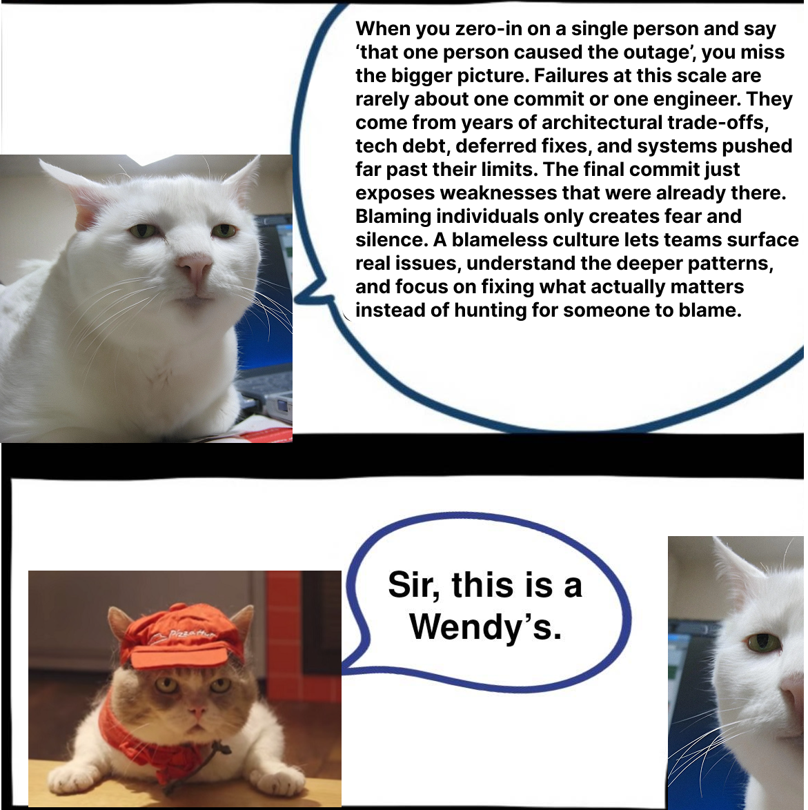 Sir, This Is A Blameless Culture