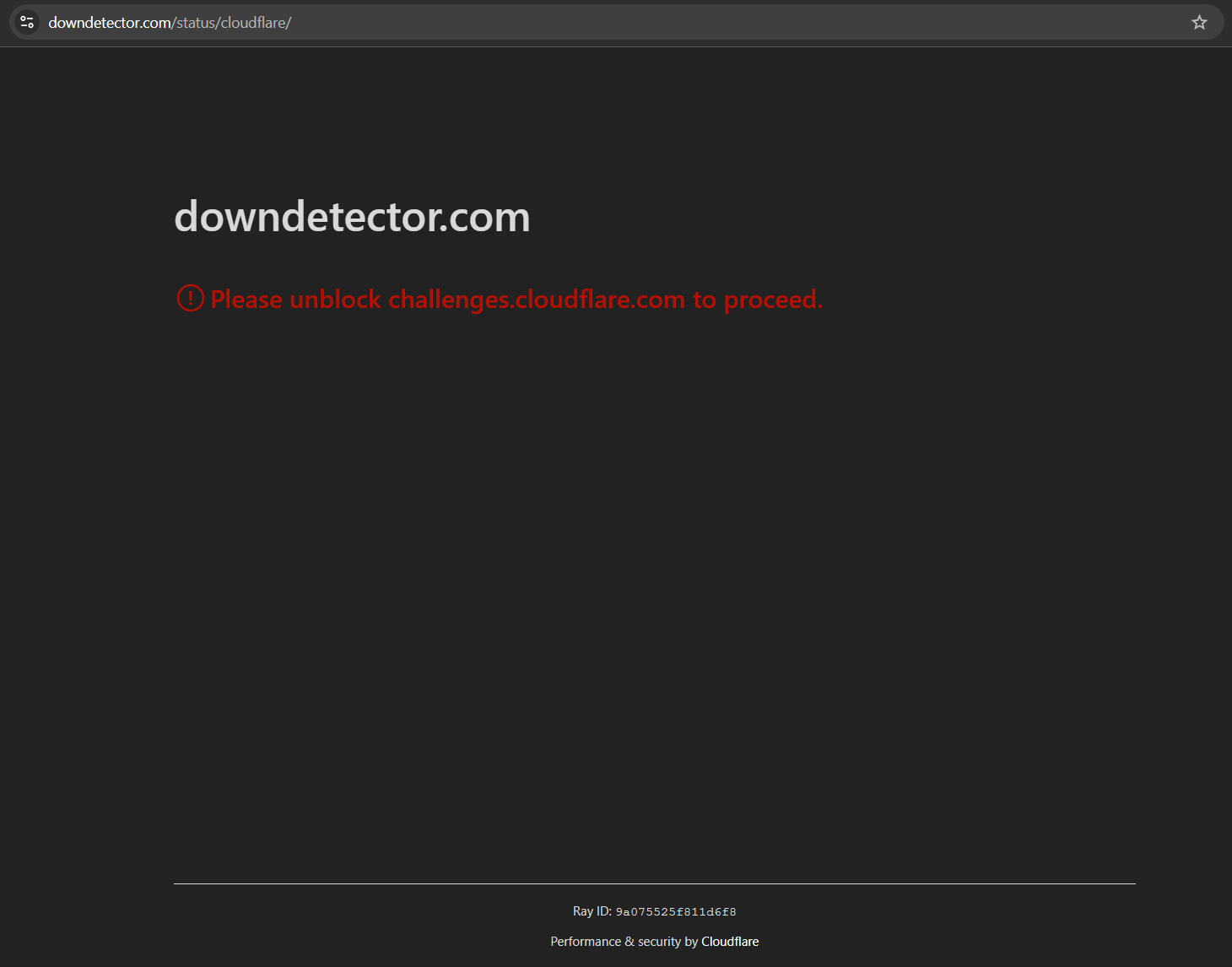 Cloudflare Downdetector Uses Cloudflare