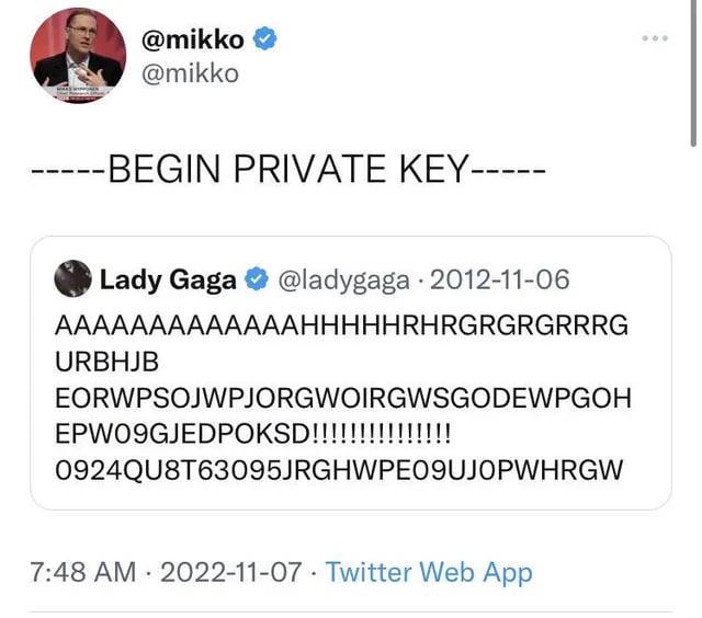 The Public Private Key Paradox