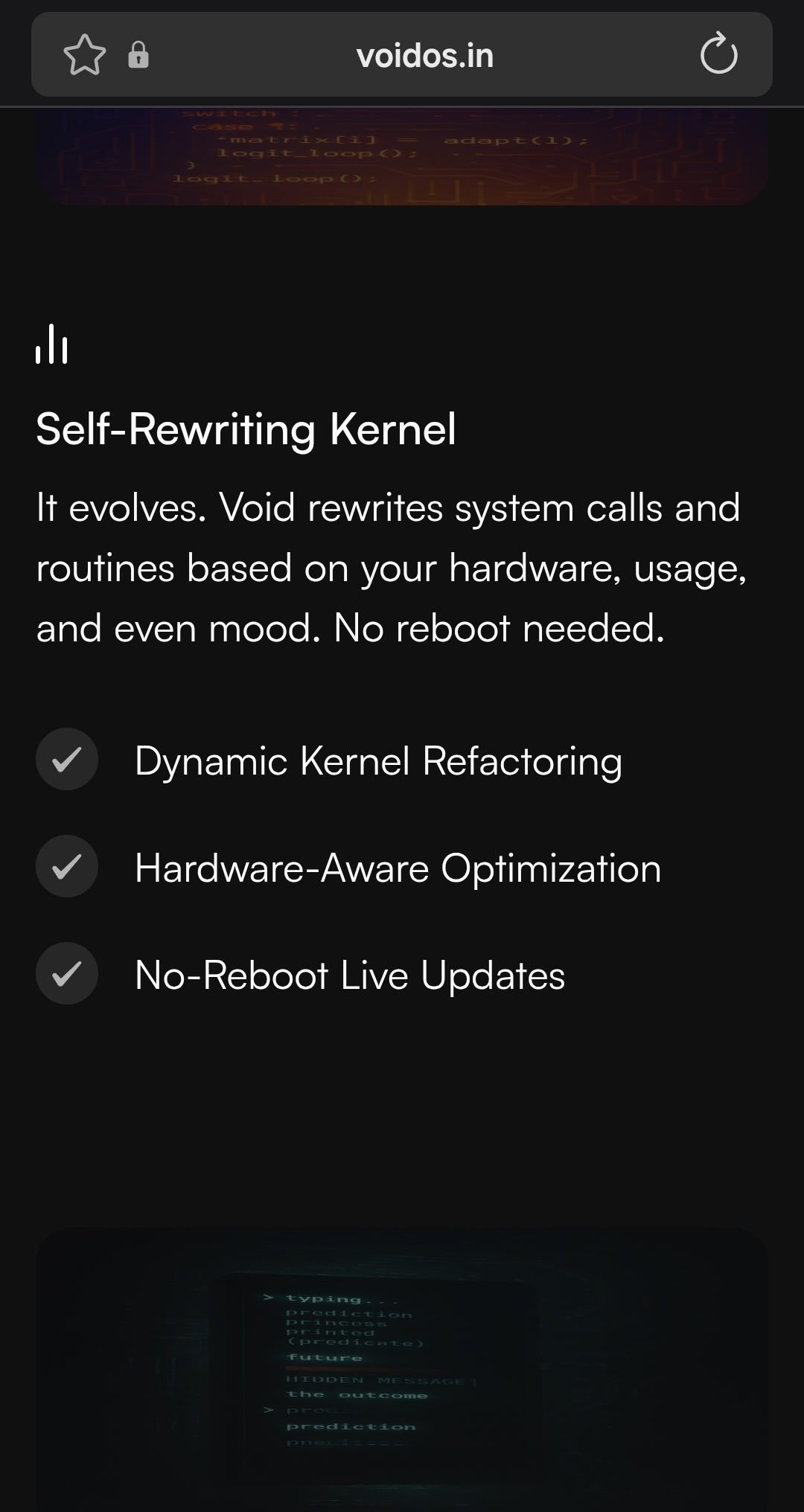 Live Kernel Rewrite: The Mythical OS That Reads Your Mood