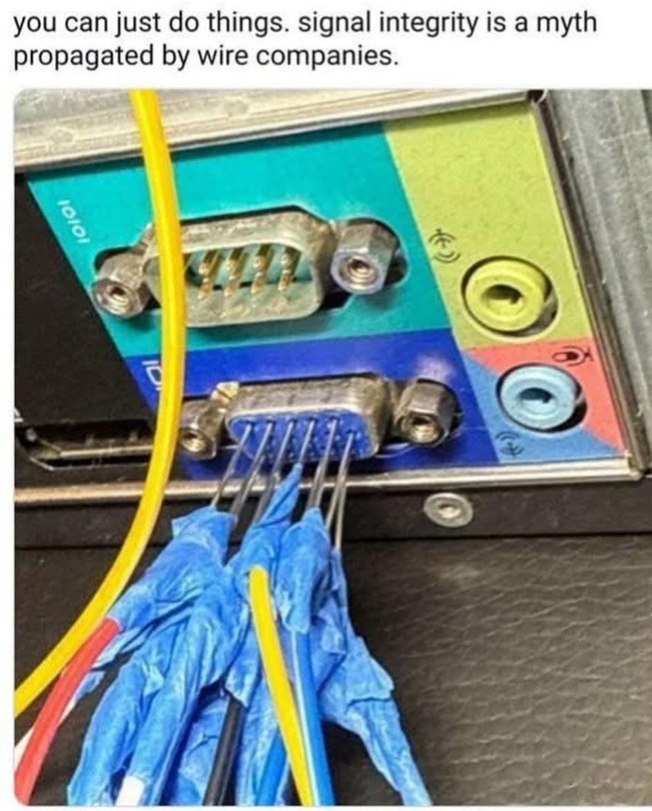 The Cable Doesn't Know About Its Color