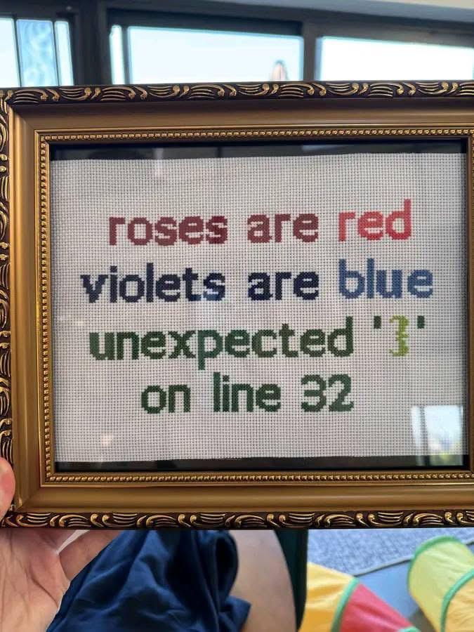 Roses Are Red, Syntax Errors Are Blue