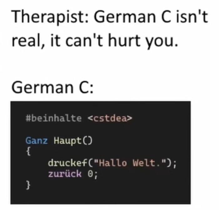 German C: The Language Of Nightmares
