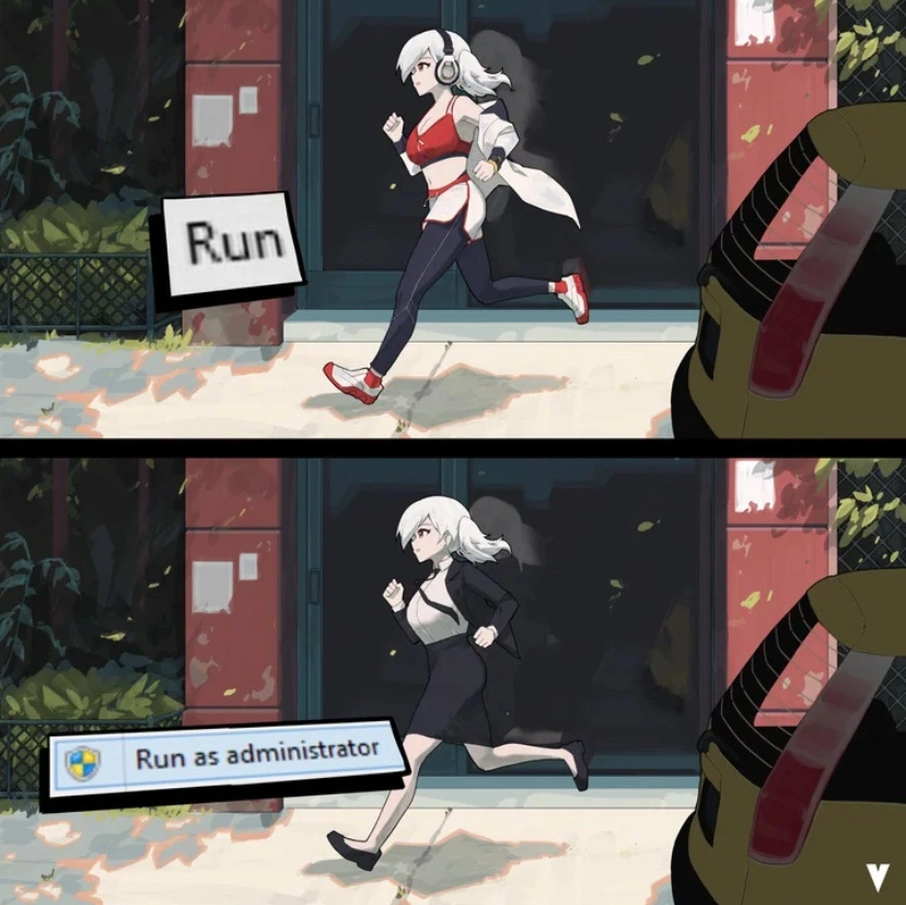 Run As Administrator: Business Attire Required