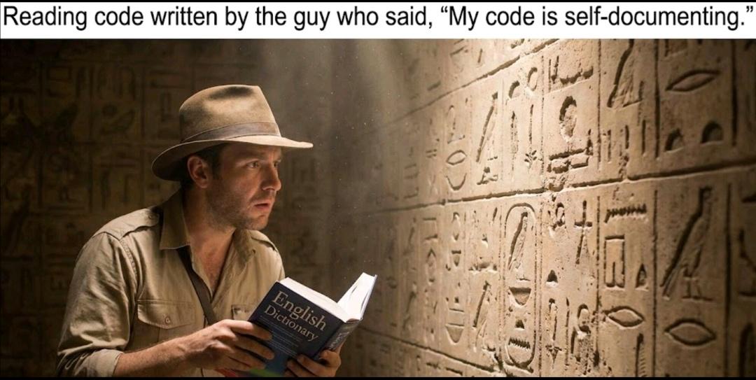 My Code Is Self Documented