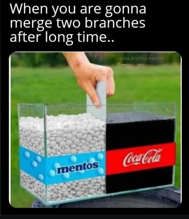 Merging Two Branches After Long Time