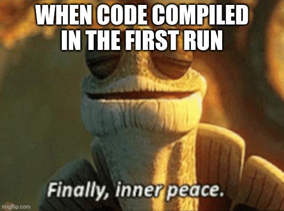 Code Compiled In First Attempt